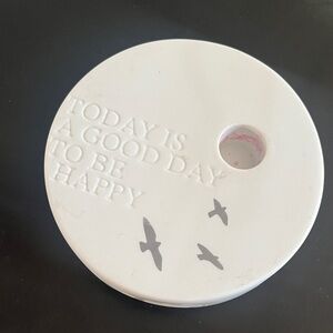 Räder White Round Candle Holder